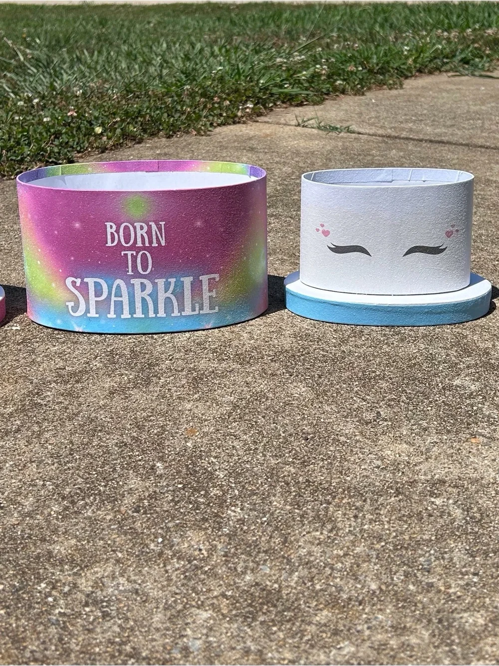 Pink, Blue, & Green Unicorn Containers